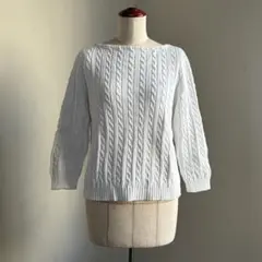 Ralph Lauren petite ビンテージ ケーブル コットンニット