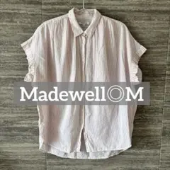 Madewell◎半袖ストラップシャツM シャーリング 美品 ドルマンスリーブ