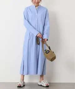 ジャーナルスタンダード　シャツワンピース　ストライプ