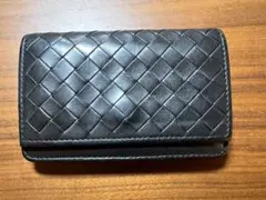 ボッテガ・ヴェネタ／イントレチャート ビジネス カードケース（ブラック）