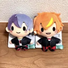 プロセカ　ふわぷちマスコット　ぬいぐるみ　青柳冬弥　東雲彰人　2体セット