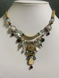 新品未使用神タグ付アヤラバーayala bar異素材ミックスネックレス