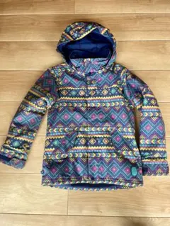 BURTONキッズ スノーボードジャケット M 袖口ダメージあり 雪遊び練習用に