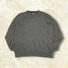 や*す様 Eddie Bauer Vネック コットン メリノウールニット 薄手