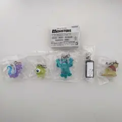 ガチャ　モンスターズ・インク めじるしアクセサリー NEW 全5種コンプセット