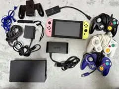 【スマブラ対戦セット】Switch本体 ＋ GCコン接続タップ ＋ GCコン3個