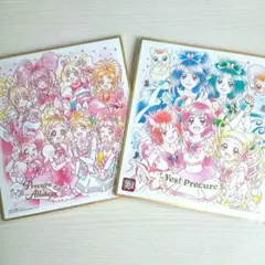 プリキュア色紙ART　Yes！プリキュア5gogo／ピンクプリキュア集合