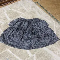 レオパード柄 ティアードミニスカートのサムネイル