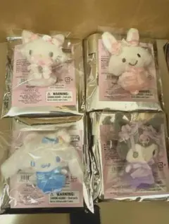 サンリオ　シークレットヘアクリップ 白猫バレリーナ 4個セット