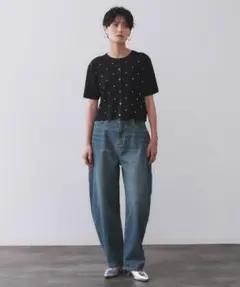 ストレッチバレルレッグデニムのサムネイル