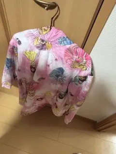 ディズニー プリンセスパーカー ポンチョ ルームウェア 裏起毛 毛布トミカ 防寒