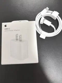 【新品未開封】Apple純正 20W 電源アダプタ USB-Cケーブルセット