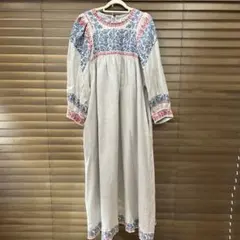 最終値　MILKFEDミルクフェド 刺繍ロングワンピース ヴィンテージワンピース