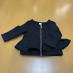 美品！petit main ジャケット 90 ブラック　フリルつき