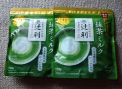 辻利 宇治抹茶香る抹茶ミルク 北海道産生乳100%　170g 2袋セットのサムネイル