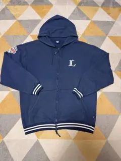 元西武ライオンズ　パーカー　ネイビー　L