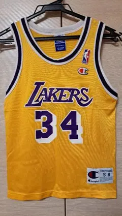 【美品】Championチャンピオ LAKERS レイカーズ オニール #34