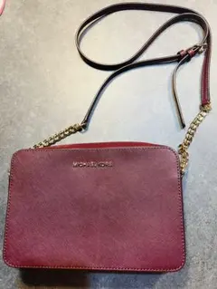 MICHAEL KORS バーガンディ ショルダーバッグ