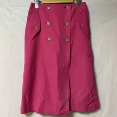 ピンク ダブルボタン タイトスカート サイズ1