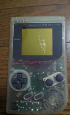 ジャンク品　初代ゲームボーイ　クリア　スケルトン