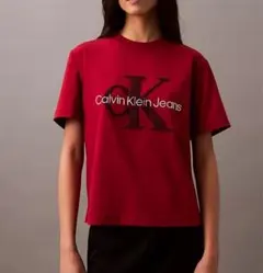 Calvin Klein テクスチャー クラシックフィット Tシャツ