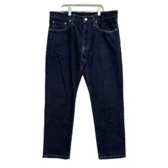 y3312【無印良品】ストレートデニム インディゴ パンツ カジュアル 【M】