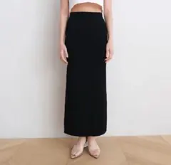 Sea Room Lynn リブニットロングスカート　エクリュ