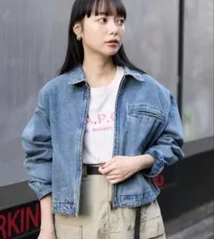 FREAK'S STORE デニム ジップアップ ブルゾン　デニムジャケット