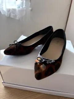 レオパード柄ポインテッドトゥシューズ 23.5cm最終値下げ‼️