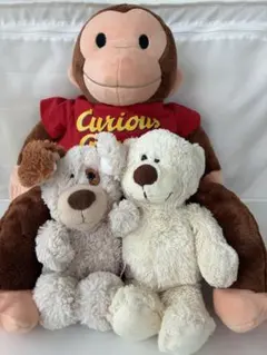 新品⭐️ おさるのジョージ ブランケット マスコットぬいぐるみ 4点
