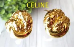 CELINE ヴィンテージ イヤリング ゴールド ボール ノット オールドのサムネイル