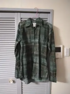 美品★DRIES VAN NOTENドリスヴァンノッテン★メンズ柄シャツグリーンのサムネイル