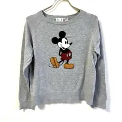 Disney×UNIQLO【160】ミッキーマウス♡セーター♡グレー