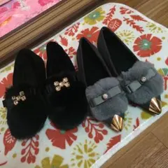 【大人気】ファー☆パンプス☆ムートン☆