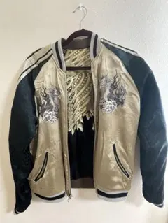 スカジャン　メンズ　刺繍　リバーシブル