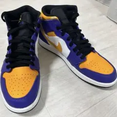 AIR JORDAN 1 MID Lakers 26cm