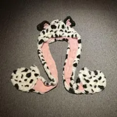 ディズニー101匹わんちゃん フード手入れ付きマフラー ファンキャップ