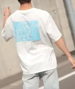ZIP FIVE　バックプリントアート絵画半袖Tシャツ　新品タグ付　Мのサムネイル
