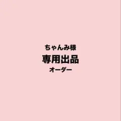 ちゃんみ様 専用ページ