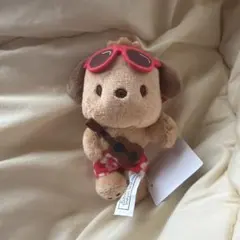 【タグ付き新品未使用】ハワイ 日焼けポチャッコ サンリオ マスコットキーホルダー