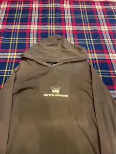 ステューシー Stussy パーカー ブラウン クラウンロゴ レアのサムネイル