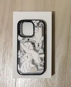 CASETiFY iPhone 14 Pro 犬イラスト クリアケースのサムネイル