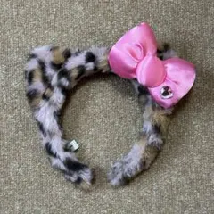 ユニバ USJ カチューシャ ハローキティ ヒョウ柄 ピンク
