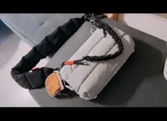 新作 極美品 topologie ボトルサコッシュ ラージ モス ベージュ系