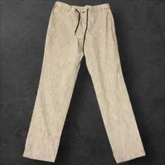 新品未使用✨アバハウス　ストライプ柄 ゴム入り パンツ　グレー