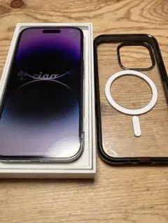 美品Apple iPhone 14 Pro 256G本体 ディープパープル