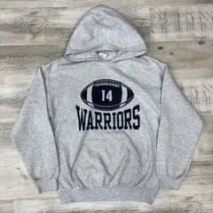 ク*ロ様 古着 00年代 GILDAN チームカレッジパーカー フーディ グレー