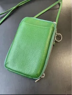 【美品】ビューティー&ユース　ショルダーウォレット　グリーンのサムネイル