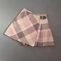 バーバリーブルーレーベル✨チェック　ベルト付き　キュロットのサムネイル