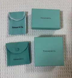 中古TIFFANYアクセサリーケース 「空箱」「袋」のみティファニー4点セット